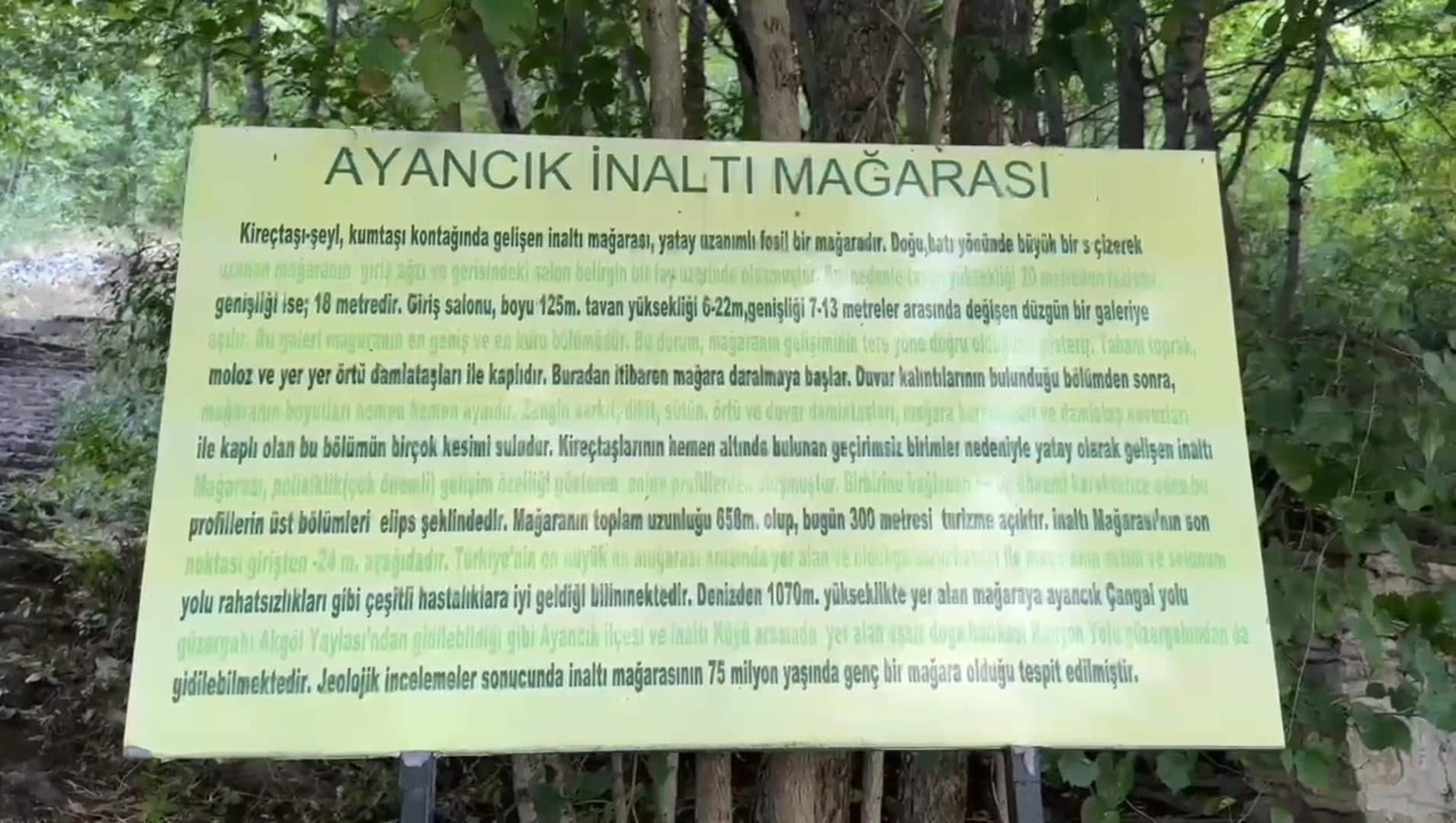 İnaltı Mağarasının Eksikleri Yerinde Tespit Edildi