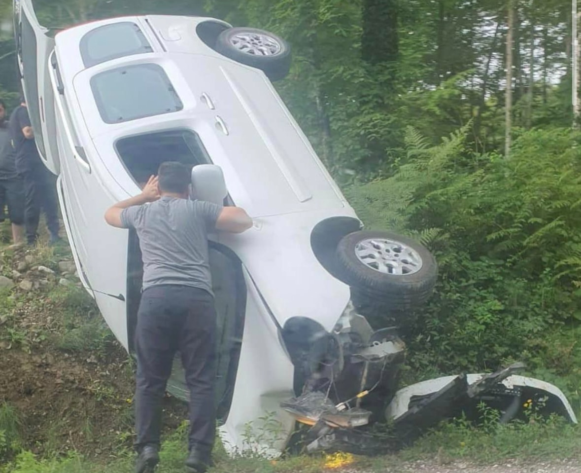 Aynı yolda 3 trafik kazası