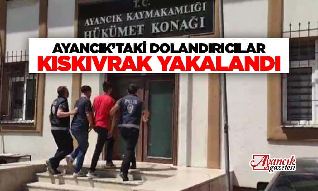 Ayancık’ta Dolandırıcılar Kıskıvrak Yakalandı