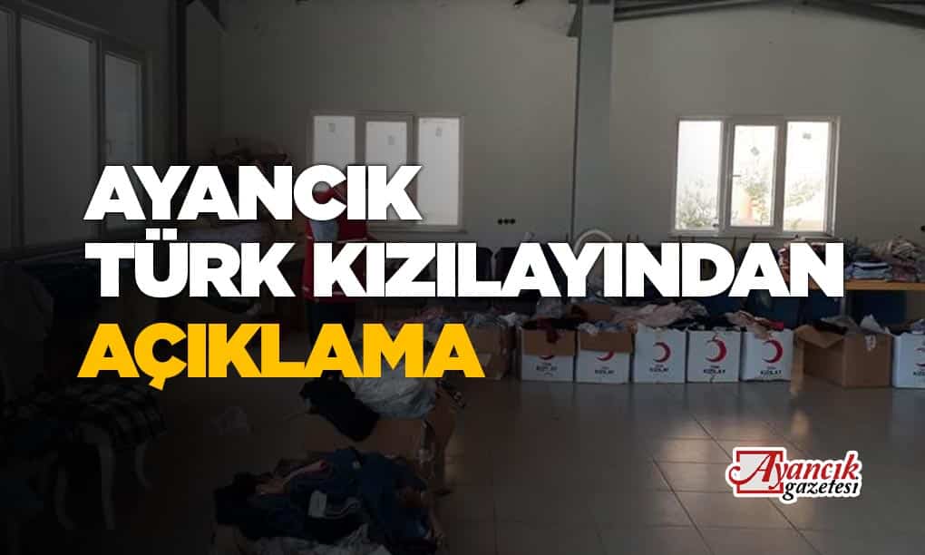 Türk Kızılayı Ayancık Temsilciliğinden Açıklama