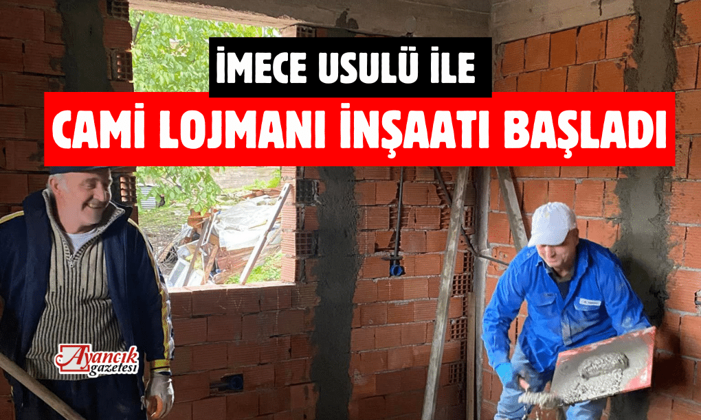 İmece Usulü İle Cami Lojmanı İnşaatı Başladı