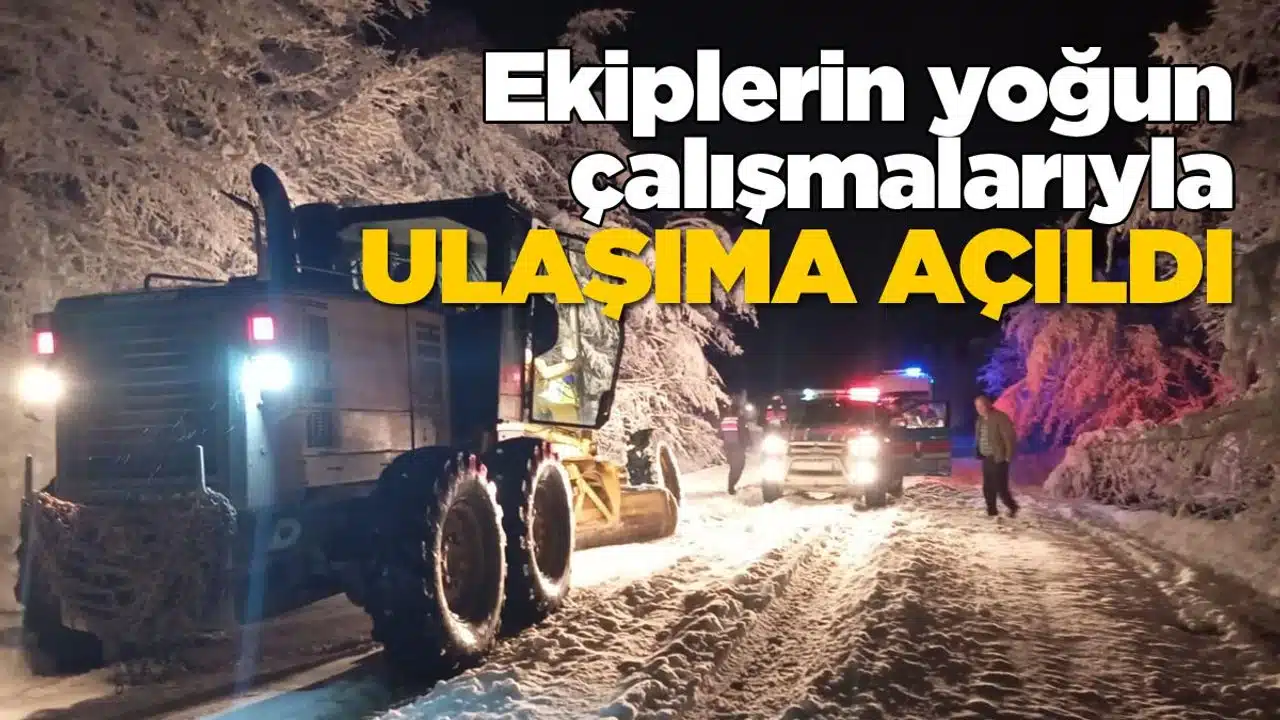 Ayancık’ta kapalı köy yolu kalmadı