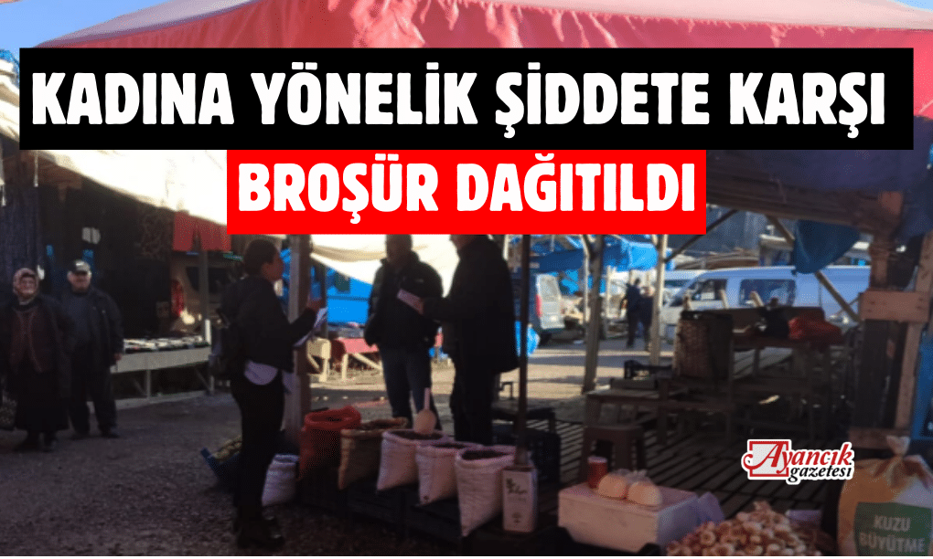 Ayancık’ta Kadına Yönelik Şiddete Karşı Broşür Dağıtıldı