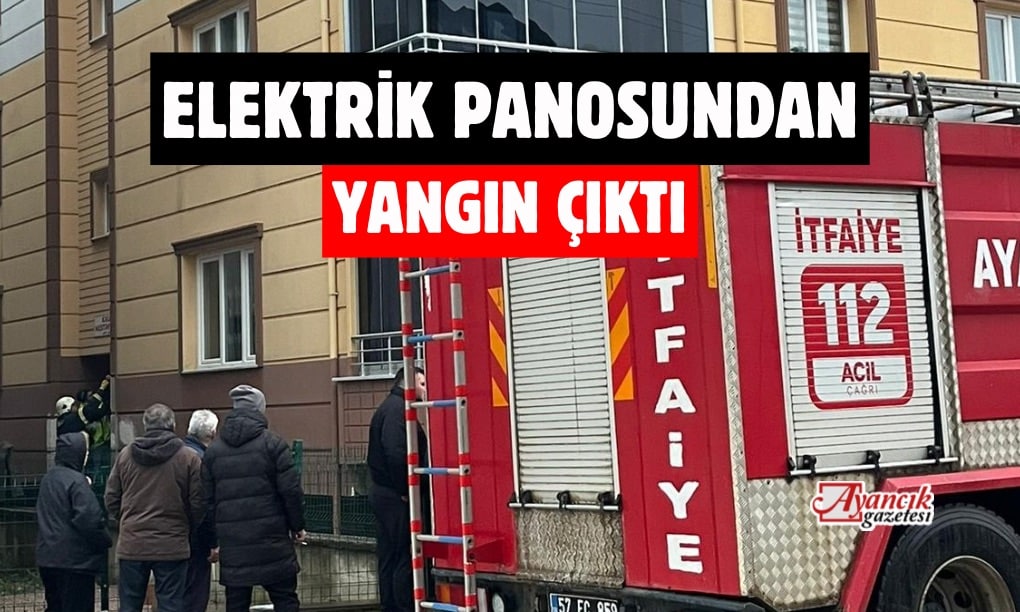 Elektrik panosu alev aldı