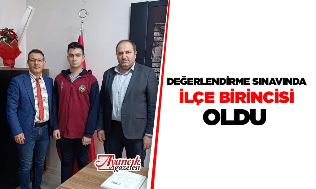 Ayancık Atatürk Anadolu Lisesi Öğrencisi İlçe Birincisi Oldu