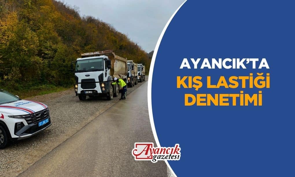 Ayancık’ta kış lastiği denetimi gerçekleştirildi