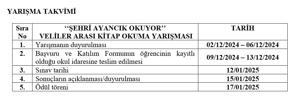 Altın Ödüllü Kitap Okuma Yarışması