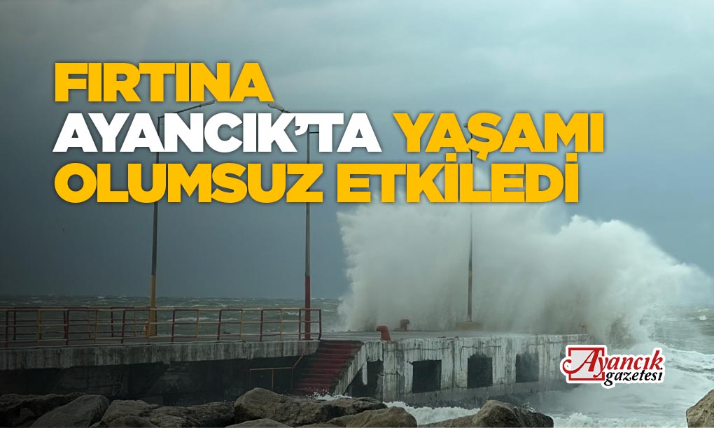 Fırtına Ayancık’ta Yaşamı Olumsuz Etkiledi